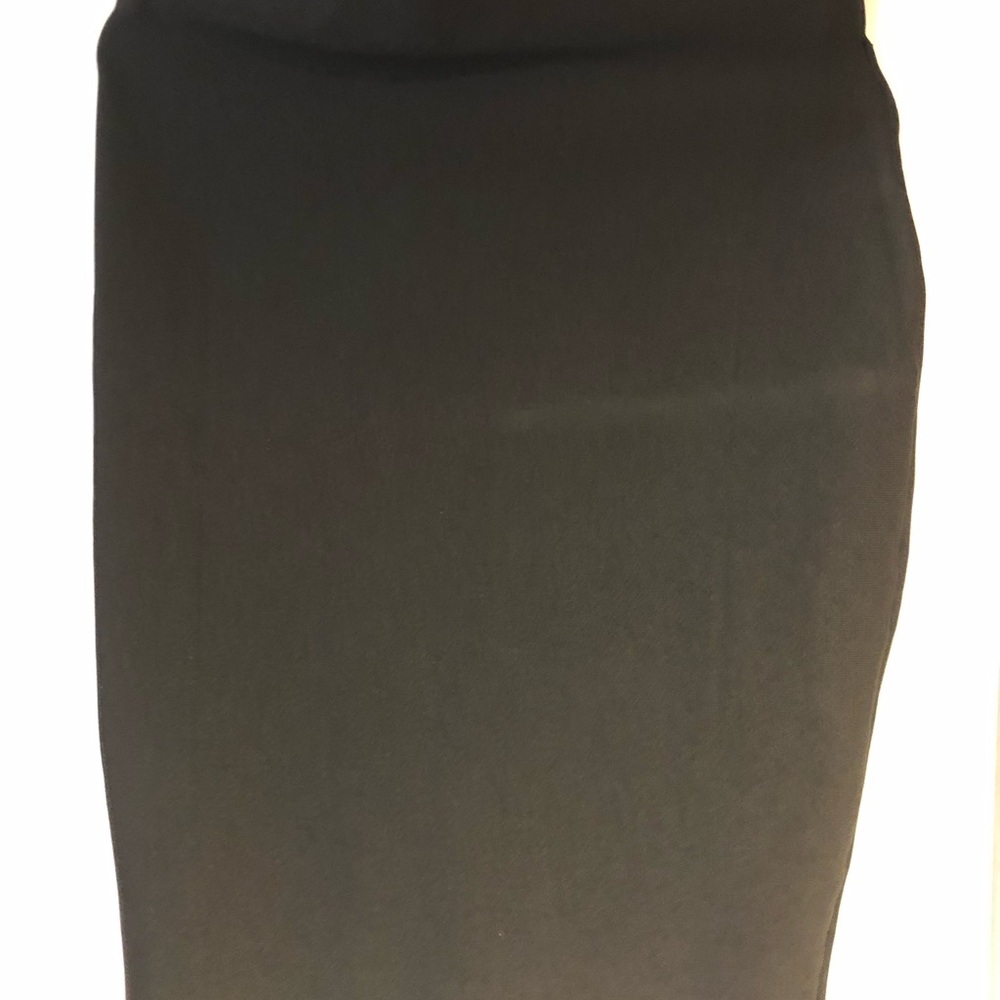 Shinestar Black Midi Pencil Skirt for Work